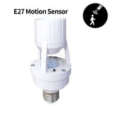 E27 LED Bulb Motion Sensor Switch Lamp Holder PIR Smart Light Switch Human Body Infrared Lamp Socket Motion Detector Lamp Base