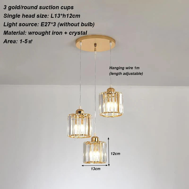 Modern crystal chandelier living room ceiling chandelier bedroom ceiling lamp hallway porch chandelier balcony foyer lighting