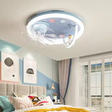 2026 Modern Kids Room Ceiling Fan Light Cartoon Moon Astronaut Ceiling Lamp Boy Girl Bedroom Nursery Study Chandelier Ceiling Li