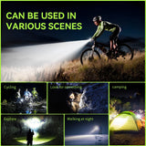 BS01 2000 Lumens Bike Light (5000mAh Power Bank) - USB Rechargeable Ultra-Bright LED Mountain Bicycle Headlight & Front Handlebar Lamp