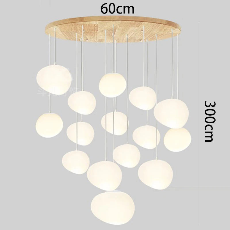 Nordic home decoration, stair chandelier, living room and dining room Pendant lights, ceiling light, indoor lighting