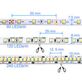 High-Density 2835 LED Strip Light | 5M 300 600 1200 LEDs | DC 12V 24V Tape