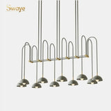 Modern Simplicity Luxury Stylish LED Pendant Lights Metal Hanging Lamps for Dining Room Hall Café Bar Home Decoration Art Design