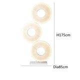 Modern Fabric Pendant Light Designer Iris Pendant Lights for Living Room Hotel Lobby Restaurant Decor LED White Round Chandelier