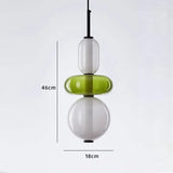 LED Pendant Light Restaurant Candy Glass LED Chandelier Luxury Stair Villa Master Bedroom Ceiling Lamps Home Decor Lamp Designer