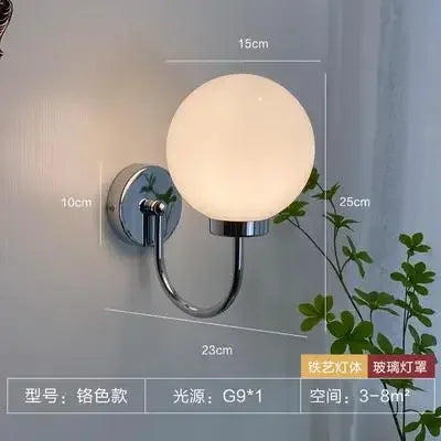 Mid-Century Retro Chandelier French Glass Ball Pengdant Lamp Bauhaus Gold/Chrome Luxury Living Room Bedroom Study Light