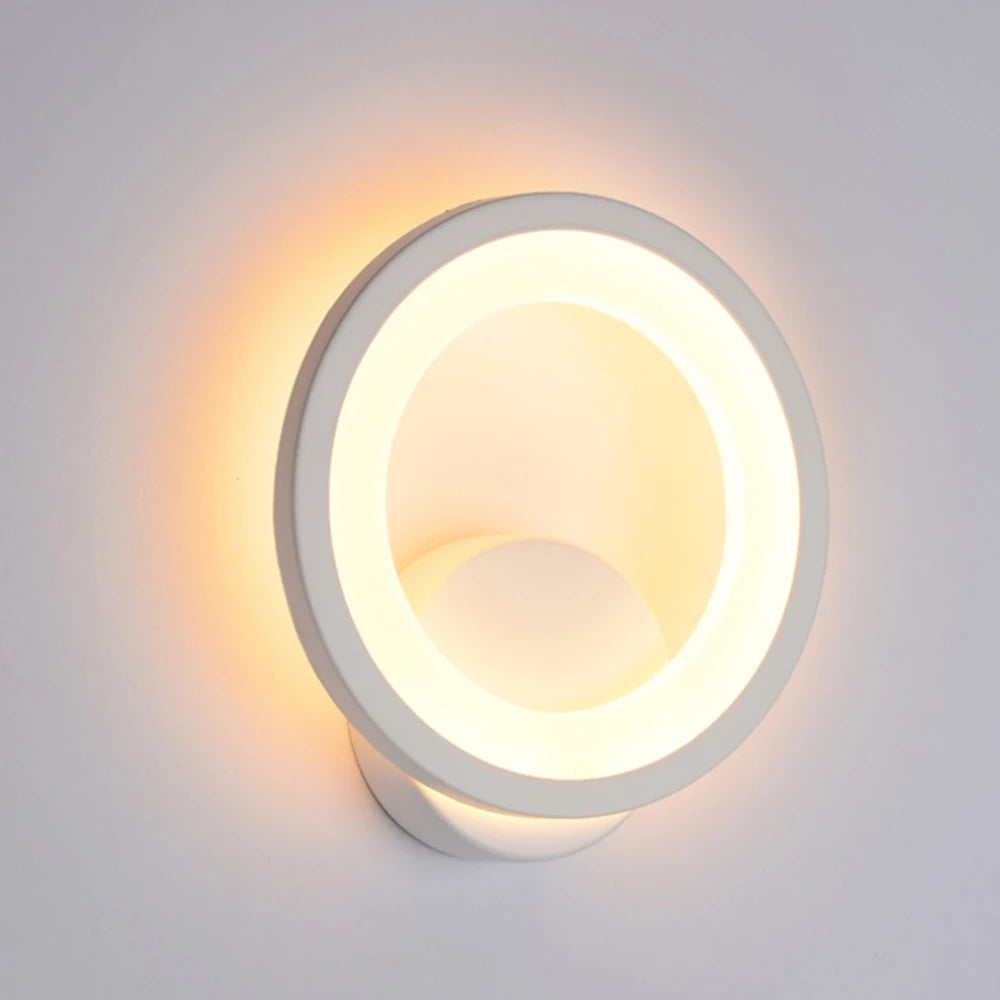 Round Wall Mount Light European Wall Sconces Lighting Wall Lamp Fixture for Bedside Corridor Bedroom Living Room Hallway Light