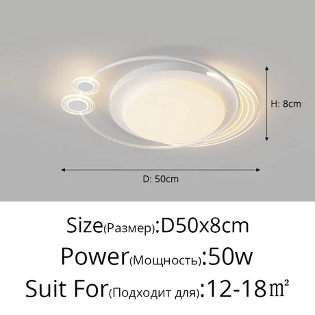 Nordic Style Living Room Ceiling Lamp Bedroom LED Ceiling Light Kitchen Modern Ceiling Lights Dining Room Aisle Indoor Lighting