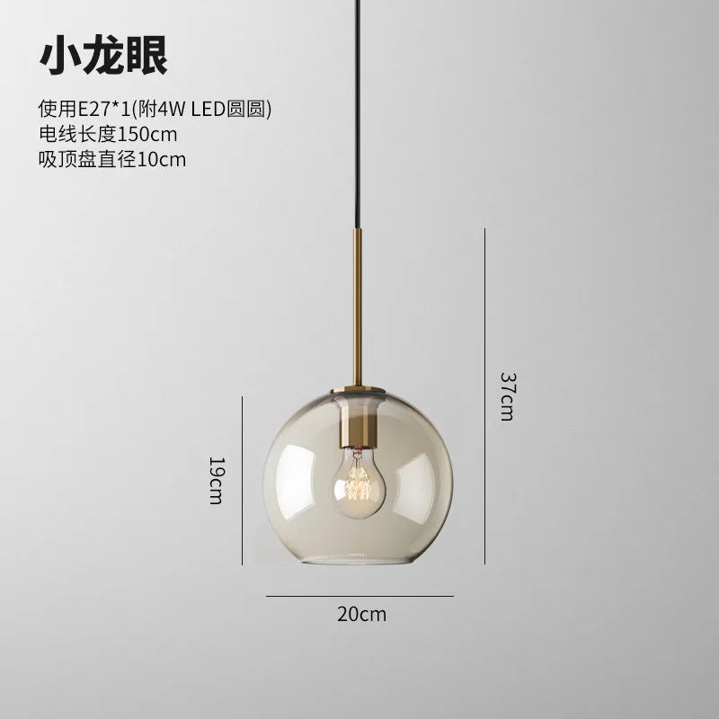 Nordic Glass Pendant Light Modern living room Kitchen Hanging Lamps Lighting Fixtures LED Lamp Home Decor Suspension Luminaire