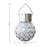 Solar LED Hanging Light Lantern Waterproof Hollow Out Ball Lamp for Outdoor Garden Yard Patio decoration Holiday  Solar Light