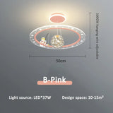 Children's Room Pendant Lamp Creative Cartoon Astronaut Starry Sky Boy Girls Bedroom Chandelier Modern Restaurant Lighting Decor