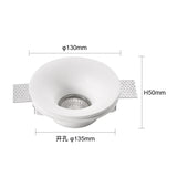 Recessed Gypsum Ceiling Downlight - Borderless Trimless GU10 LED Spotlight