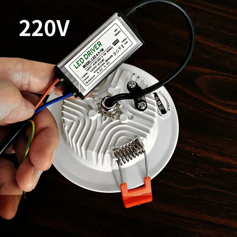 220V IP65 downlight waterproof DC12V LED ceiling light outdoor spotlights for recessed 3W 5W 12W High brightness lighting