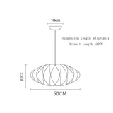 Denmark Designer Silk Pendant Lamp Living Room Hotel Hall Restaurant Hanglamp Home Decoration LED Lighting Factory Direct Sales