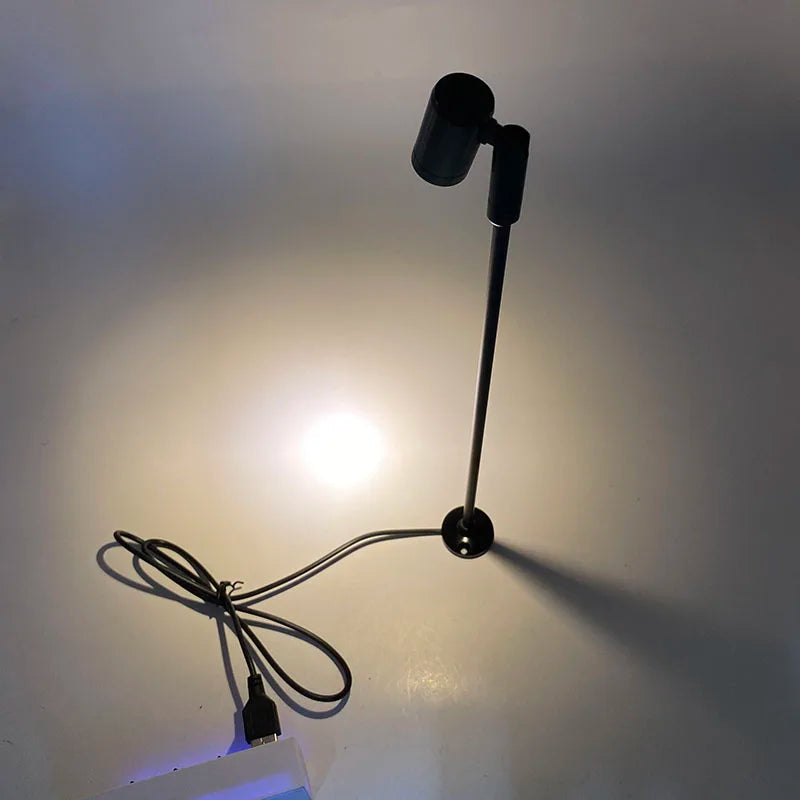 USB 5V Mini Led Spotlight Rotatable Angle 1W 3W Surface Mounted for Cabinet Showcase Terrarium Jewelry Lamp Ceiling Spot Lights