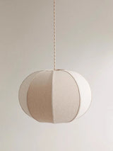 Japanese Wabi-Sabi Linen Fabric Pendant Light - Nordic Medieval Lantern Chandelier Hanging Ceiling Lamp Fixture for Living Room, Restaurant & Homestay Decor