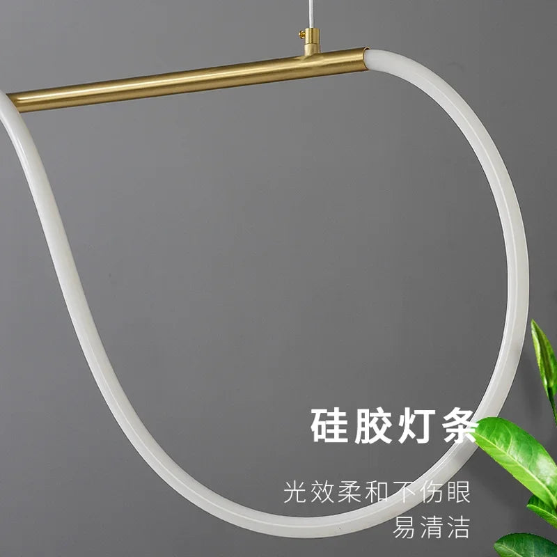 Modern Long Hose Led Art Ceiling Chandelier For Dining Room Kitchen Bar Pendant Lighting Suspension Design Lusters Luminaires