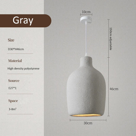 Nordic Wabi-Sabi Style Led E27 Pendant Lights Luster Dining Room Minimalism Lamp Home Decor Light Bar Loft Pendant Lamp Fixtures