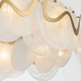 Light Luxury Glass Chandelier Modern Minimalist Dining Living Room Villa Post-modern Bedroom Staircase Pendant Light LED Bulb