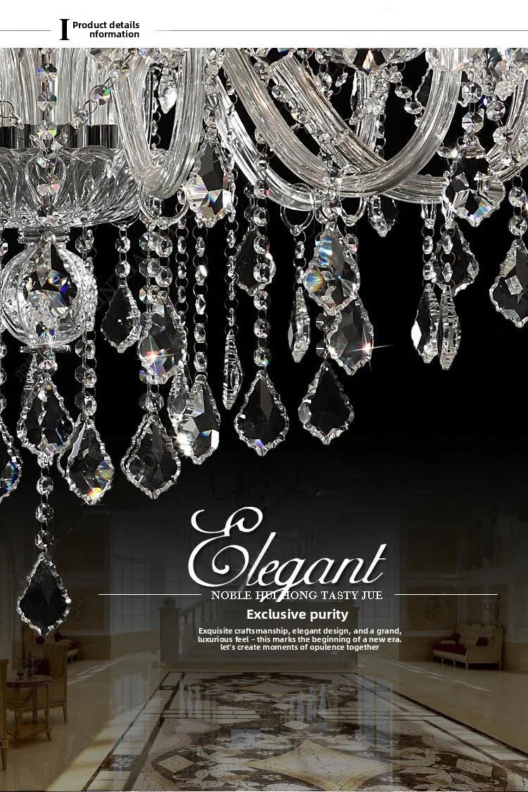 European Imported Egyptian Crystal Lamp Luxury Villa Living Room Pendant Light Simple Candle Dining Room Lamp Study Bedroom 2026