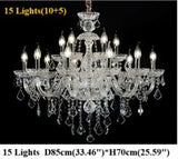 Luxury Traditional Classic K9 Crystal Chandelier Light for Living Room Bedroom Kitchen - Pendent Ceiling Fixture Top Quality