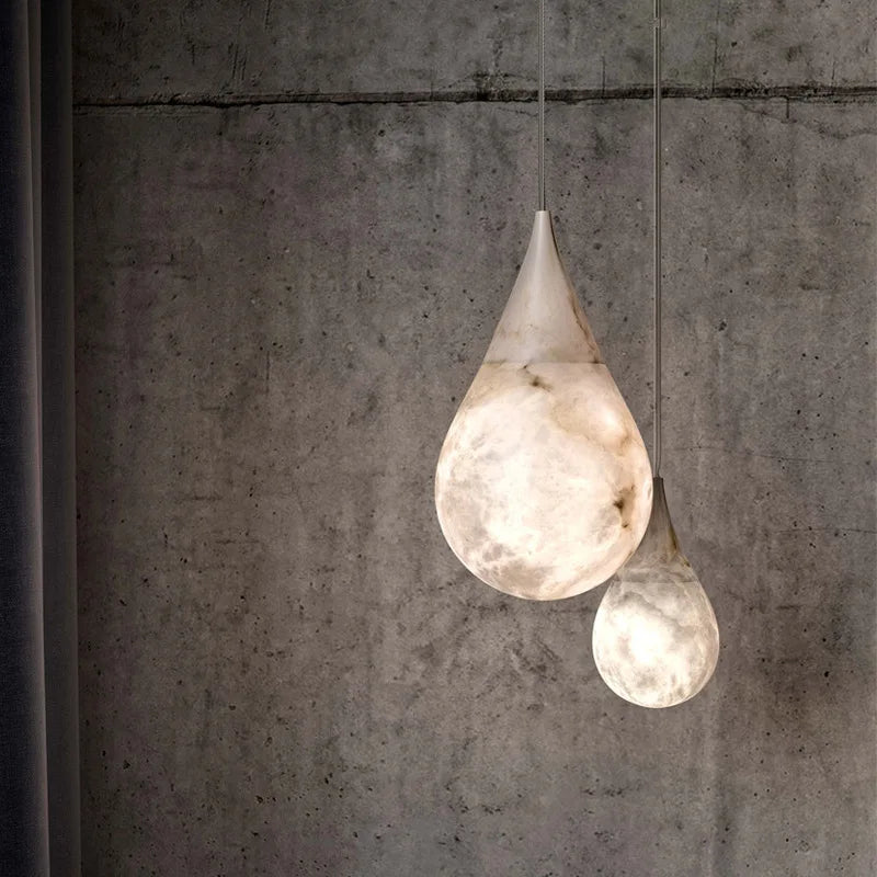 Nordic Chandelier Minimalist Stone Pendant Light for Restaurant Living Room Dining Room Bedroom Bedhead Home Decor Hanging Lamp