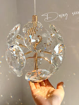 Modern K9 Pure Crystal Bedside Small Chandelier Light Lluxury Crystal Wall Lamp Corridor Ceiling Lamp Bar Decoration Noble Lamps