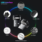 Mini USB Car LED Light - 1/2PCS Auto LED Interior Atmosphere Lamp
