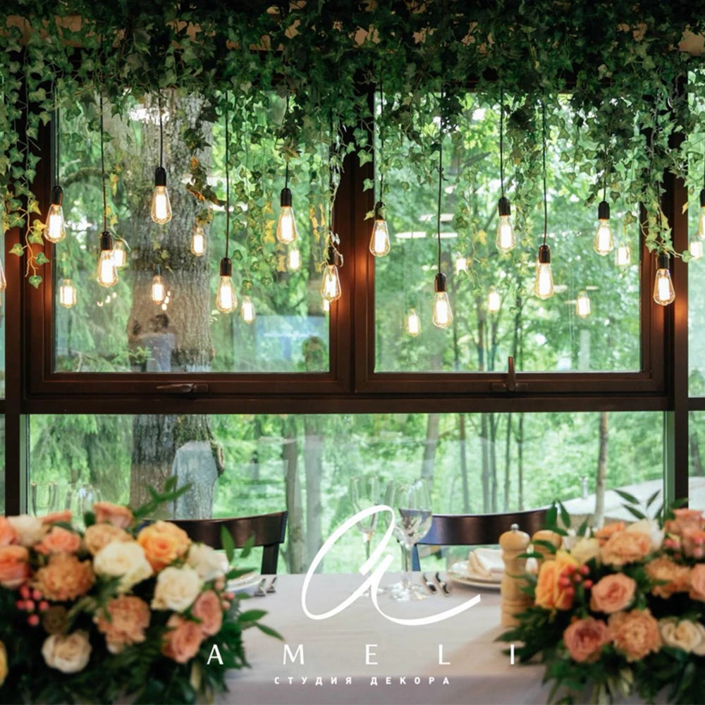 Retro Edison Light Bulb E27 220V 40W ST64 G80 G95 T10 T45 T185 A19 A60 Filament Incandescent Ampoule Bulbs Vintage Edison Lamp