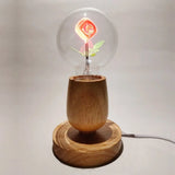 Energy Saving Rose Flame Light Bulb Sunflower Heart Art Light Bulb Atmosphere Love Creative Night Lamp Party