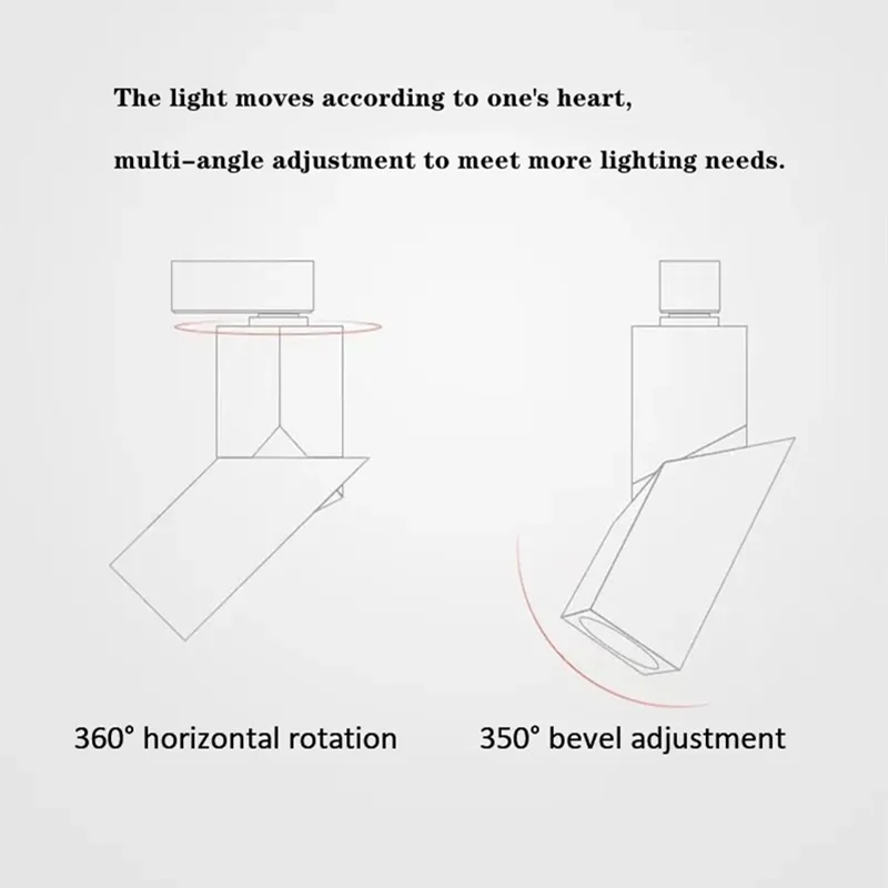 LED Spotlights Adjustable 360° Rotation 10W 15W 18W 20W 25W 30W Kitchen Bedroom Living Room COB Downlight Background Wall Wash Light