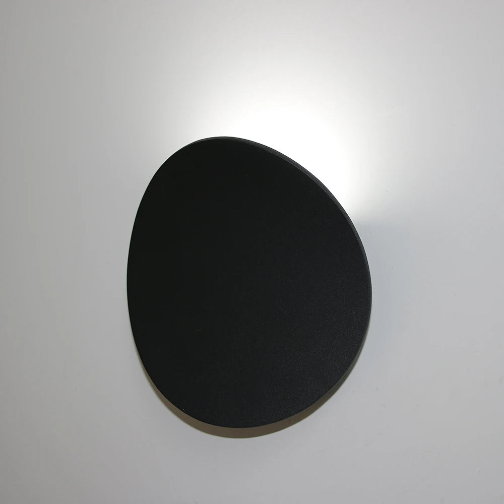 Modern Simple Aluminum Indoor LED Wall Lamp (Black/White/Gold) - Minimalist Decorative Sconce Light Fixture for Bedroom Bedside & Living Room