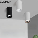 Anti-glare GU10 exposed spotlights, hotel commercial and household corridor light sockets, replaceable light source