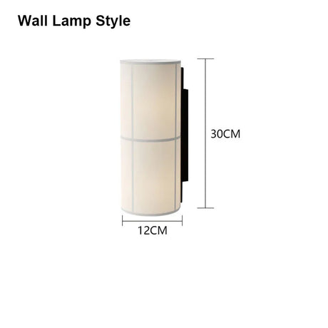 Designer Menu Hashira Cluster Pendant Light Vintage Cloth Lampshade Hanging Lamp Dining Room Minimalist Cylindrical Chandelier