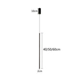 Bedroom Bedside Light LED Pendant Light for Living Room Adjustable Line Strip Hanging Lamp TV Wall Home Decor Modern Fixture