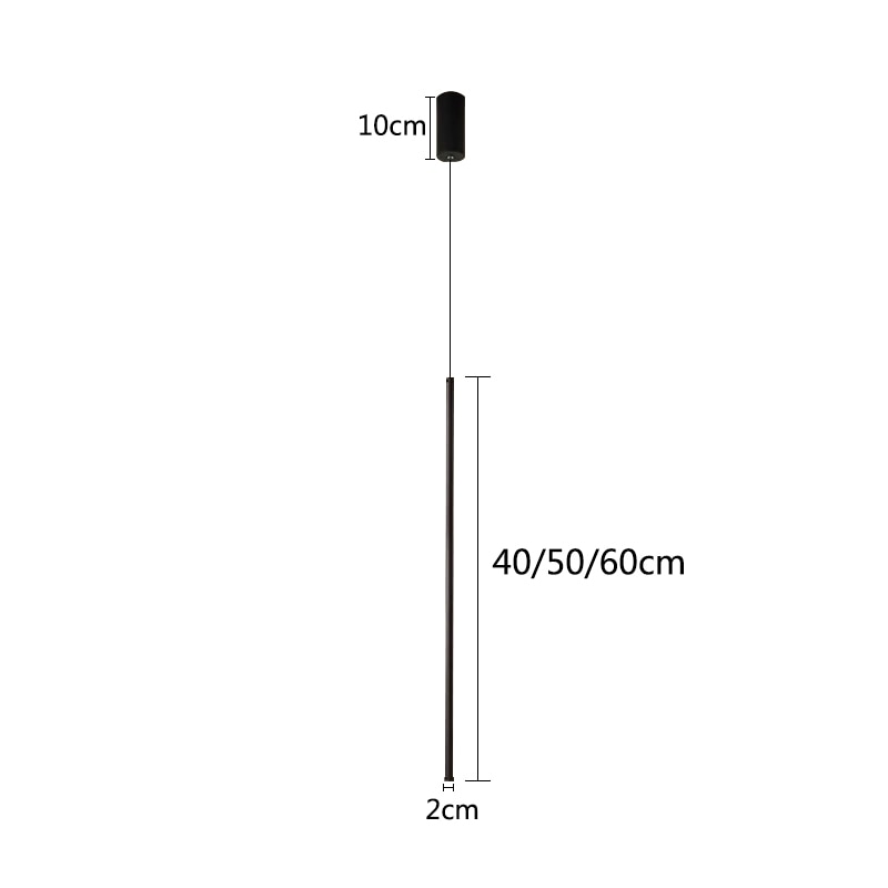 Bedroom Bedside Light LED Pendant Light for Living Room Adjustable Line Strip Hanging Lamp TV Wall Home Decor Modern Fixture