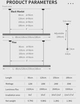 Wooden Pendant Lights Hanging Lamp Modern Table LED Long Linear Light Kitchen Island Lighting for Dining Living Room Office