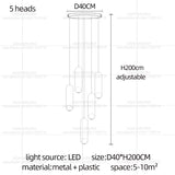 Nordic Home Decor LED Chandelier Villa Living Room Ceiling Light Suspended Staircase Pendent Lamp Dining Table Pendent Light