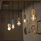 American Vintage Single Head E27 Chandelier Creative Personality Restaurant Bar Aisle Stairs Bedroom Bed Cement Chandelier
