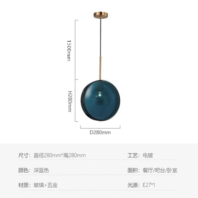 Nordic Designer Pendant Lights Modern Glass Hanglamp For Dining Room Bedroom Loft Decor Bar Luminaire Suspension Light Fixtures