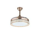 Blade LED Retractable Blades Ceiling Fan with Remote Control and Light Kit Included Home Decor