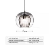 Modern Glass Pendant Light LED Hanging Lamp for Dining Room Living Room Coffee Shape Home Indoor Decors Lighting Fixtures