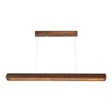 Nordic wood grain simple long dining table pendant lamp living room kitchen artistic luster home decoration lighting fixture