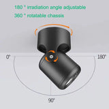 360° rotatable COB spotlight 7W 10W15W 20W Nordic color surface mounted foldable LED downlight ceiling light background lighting