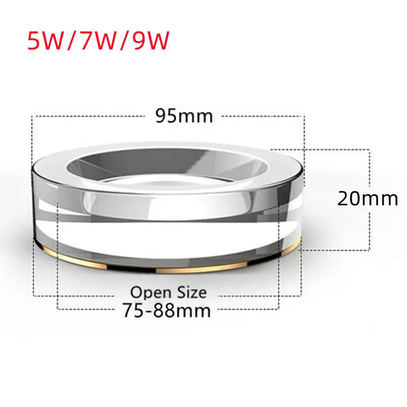 Luxury Style 5W 7W 9W Dimmable Recessed LED Downlight Ceiling Spot Lighting Bedroom Kitchen 3 Color Changeable Lamp With Driver