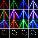 Mini 30W RGBW 4-in-1 Spot Beam Moving Head Light - DMX & Sound-Activated Stage Strobe Light for DJ, Disco, Bar & Party