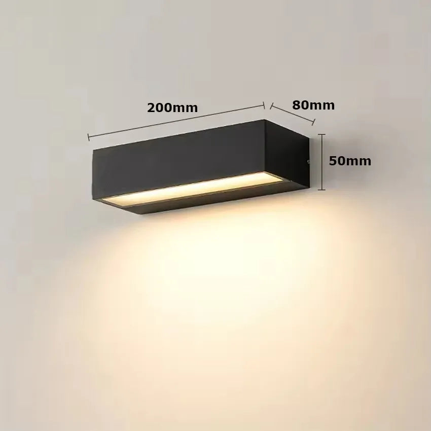 IP65 Waterproof Outdoor Wall Light Sconce - Modern Exterior Lighting Fixture for Porch, Balcony, Garden, Yard & Gate