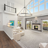 Classic Black Chandeliers Rustic Traditional Farmhouse Chandelier For High Ceilings With Adjustable Chain Foyer Fixtures