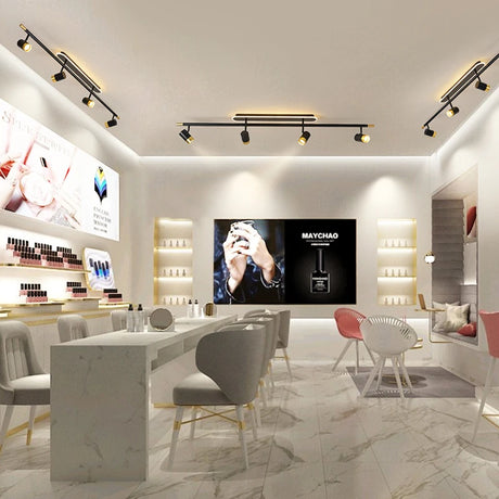 Corridor Led Chandelier With Spotlights Nordic Strip Ceiling Lamp For Living Room Bedroom Balcony Home Decors Lighting Fixtures