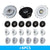 6pc 3W 1W Mini led Downlight Cabinet Recessed Spot light led Driver Pure Nature Warm white and White Silver Black body AC85-265V